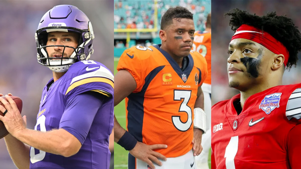 Kirk Cousins, Russell Wilson and Justin Fields