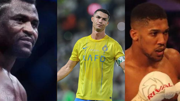 Francis Ngannou, Cristiano Ronaldo, Anthony Joshua