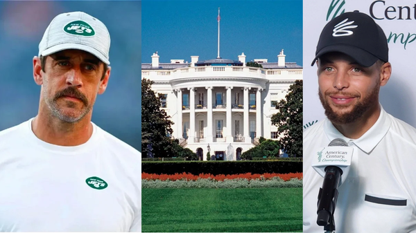 Aaron Rodgers, White House, and Stephen Curry