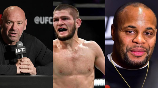 Dana White, Khabib Nurmagomedov, Daniel Cormier