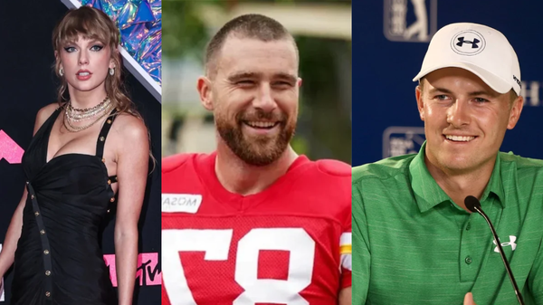 Taylor Swift, Travis Kelce, and Jordan Spieth