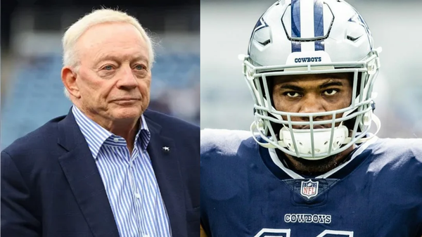 Jerry Jones and Micah Parsons