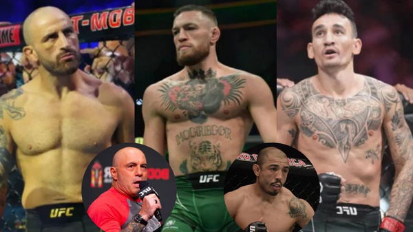 Alexander Volkanovski-Conor Mcgregor-Max Holloway-Joe Rogan-Jose Aldo