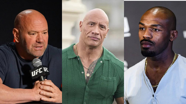 Dana White, Dwayne Johnson, Jon Jones