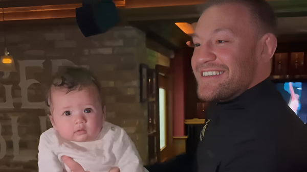 Conor McGregor with baby