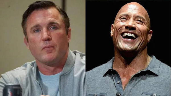 Chael Sonnen and Dwayne Johnson