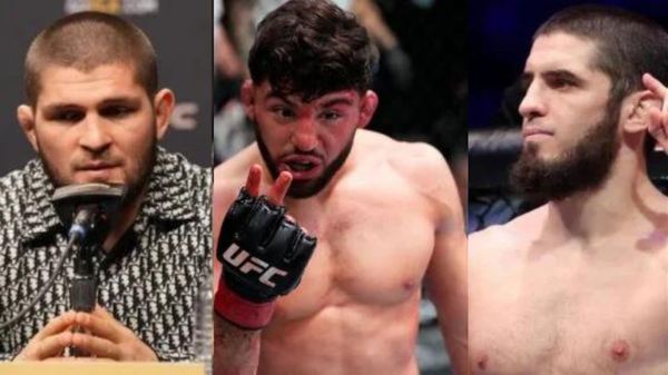 Khabib Nurmagomedov, Arman Tsarukyan, Islam Makhachev