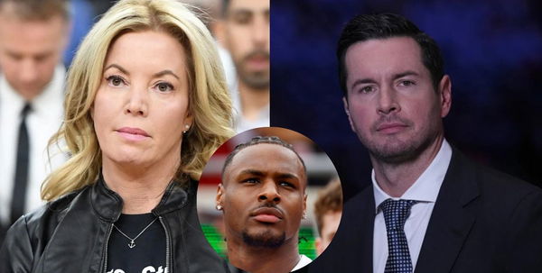 JJ Redick, Bronny James, Jeanie Buss