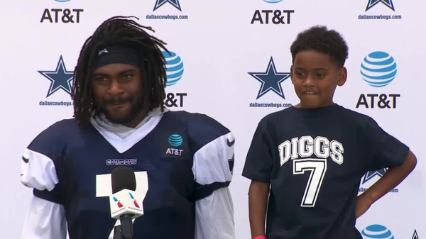 Trevon Diggs and son Aaiden Diggs