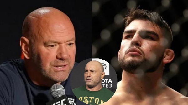 Dana White, Kelvin Gastelum and Joe Rogan