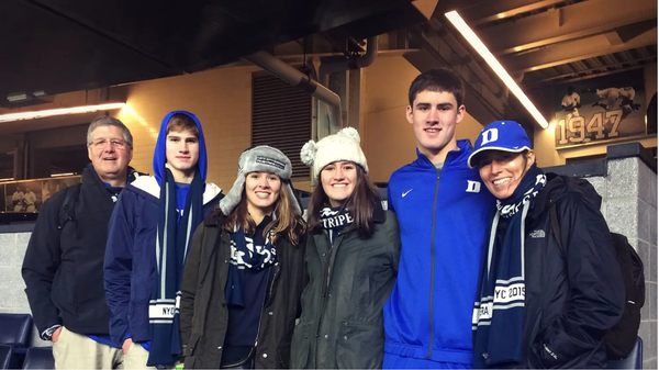 Daniel Jones with family