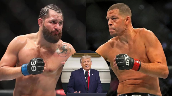 Jorge Masvidal, Nate Diaz, Donald Trump