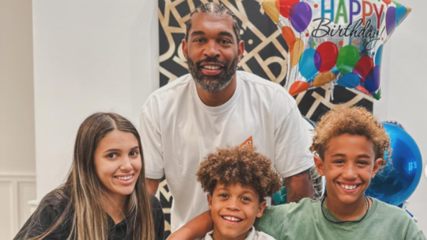 Julius Peppers with his children