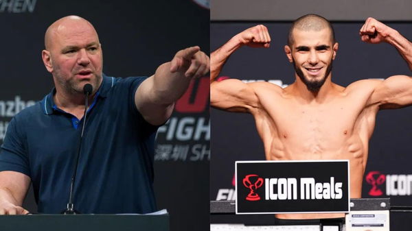 Dana White and Muhammad Mokaev