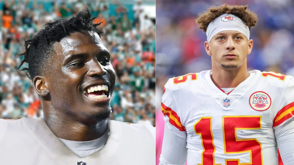 Tyreek Hill and Patrick Mahomes