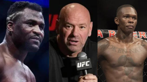 Francis Ngannou, Dana White, Israel Adesanya