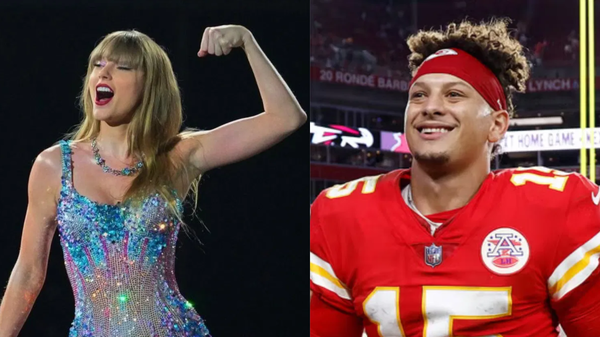 Taylor Swift and Patrick Mahomes