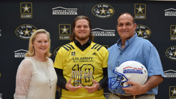 Jake Matthews with parents