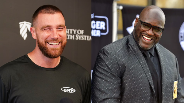 Travis Kelce and Shaquille Oâ€™Neal