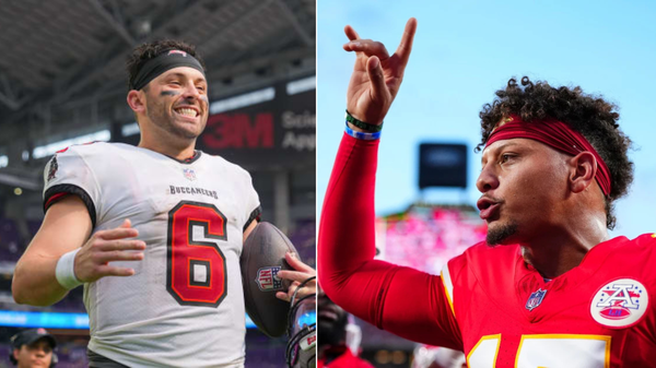 Baker Mayfield and Patrick Mahomes