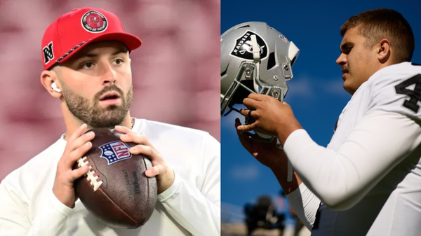 Baker Mayfield and Aidan O&#8217;Connell