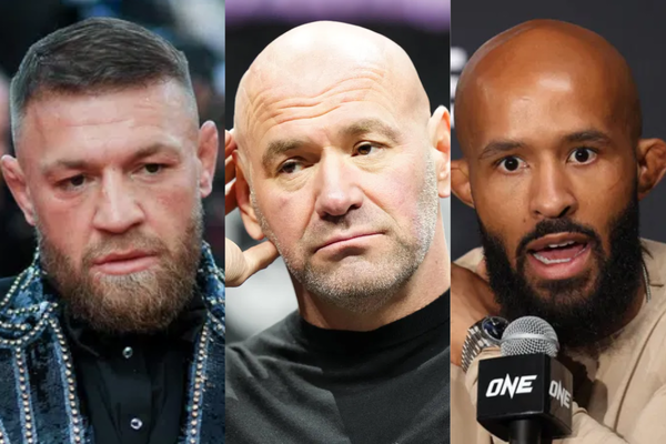 Conor McGregor, Dana White, Demetrious Johnson