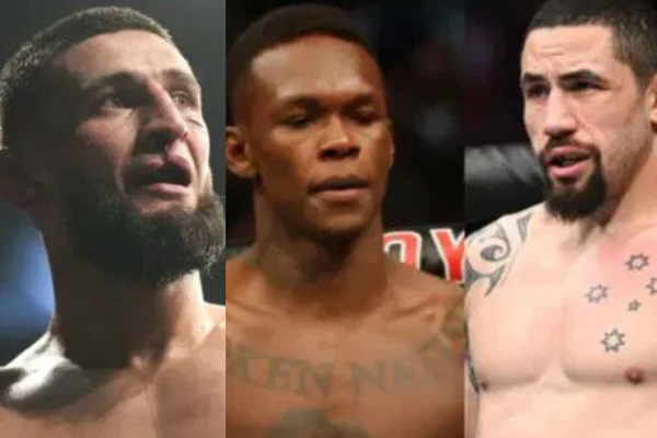 Khamzat Chimaev, Robert Whittaker, Israel Adesanya