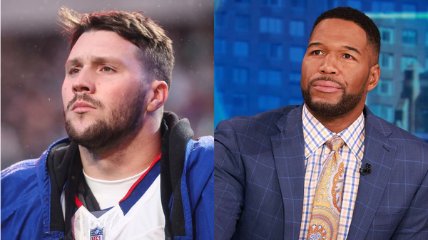 Josh Allen and Michael Strahan