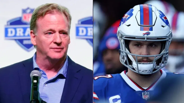 Roger Goodell and Josh Allen