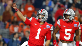 Justin Fields and Garrett Wilson