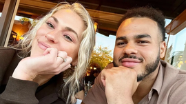 TJ Edwards with his wife