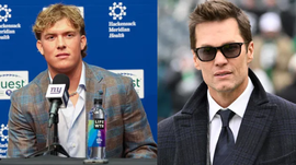 Jaxson Dart and Tom Brady