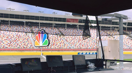 NBC Booth Charlotte Motor Speedway