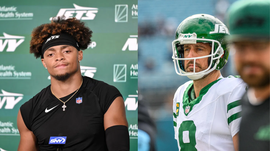 Aaron Rodgers and Justin Fields