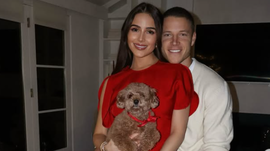 Christian McCaffrey and Olivia Culpo