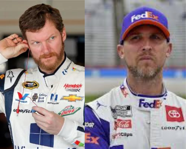 Dale Earnhardt Jr and Denny Hamlin