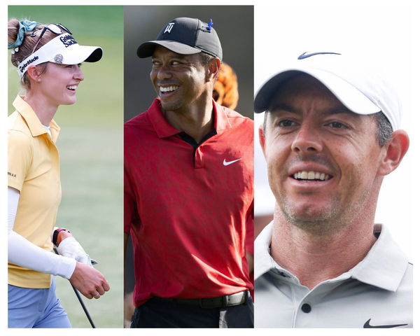 Nelly Korda, Tiger Woods and Rory Mcilroy