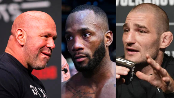 Dana White,Leon Edwards,Sean Strickland