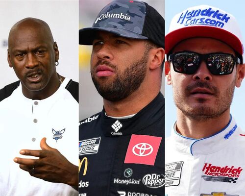 Michael Jordan, Bubba Wallace, Kyle Larson