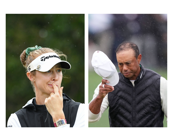 Nelly Korda and Tiger Woods