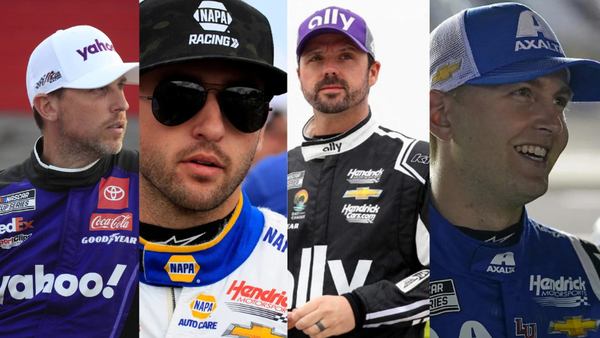 Denny Hamlin, Chase Elliott, Josh Berry William Byon