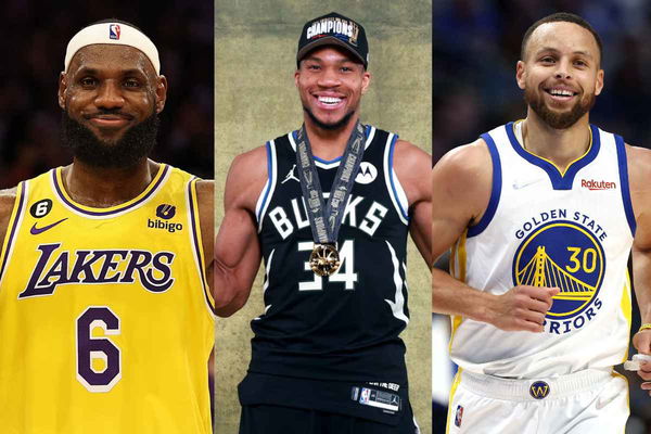 LeBron James, Giannis , Steph Curry