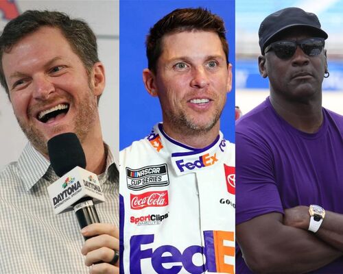 Dale Earnhardt Jr, Denny Hamlin, Michael Jordan