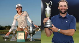 Jeeno Thitikul and Scottie Scheffler