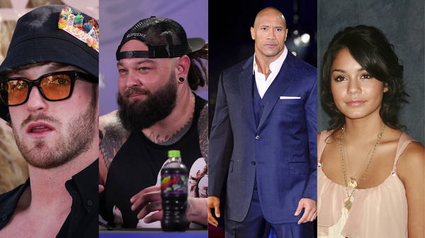 Bray Wyatt, Dwayne Johnson, Logan Paul, Vanessa Hudgens