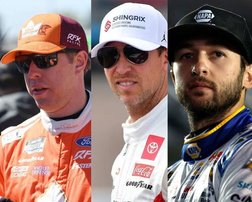 Brad Keselowski, Denny Hamlin, Chase Elliott