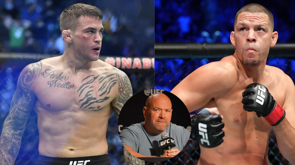 Dustin Poirier,Dana White,Nate Diaz