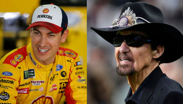 Richard Petty and Joey Logano