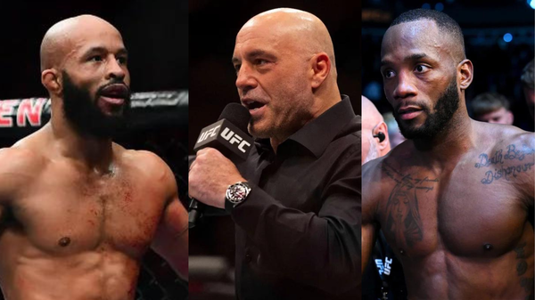 Demetrious Johnson,Joe Rogan,Leon edwards