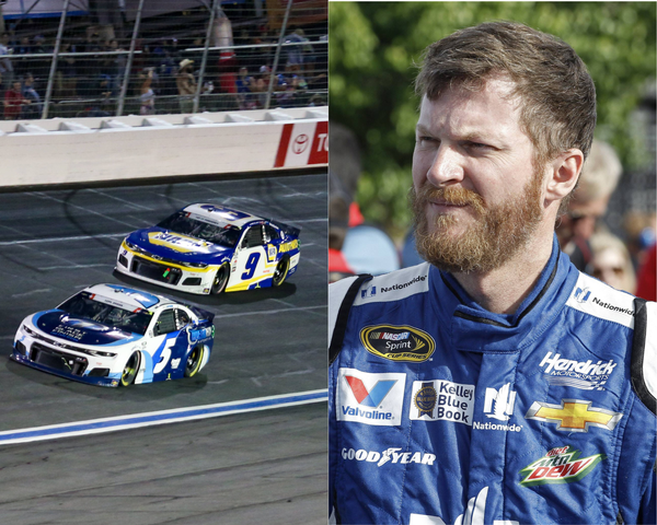 Hendrick Motorsports cars and Dale Earnhardt Jr